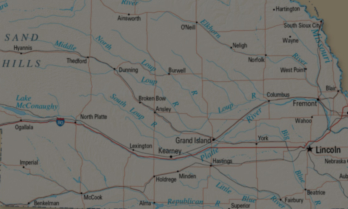 Nebraska Map Background